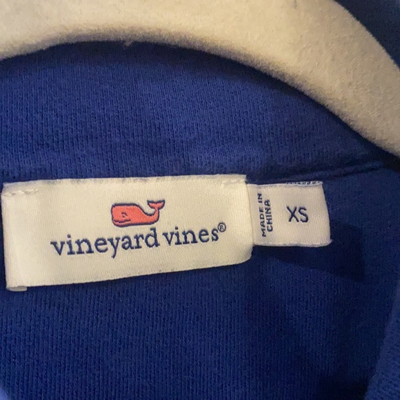 Vineyard Vines Relaxed Whale Embroidered Shep Shirt Cobalt Blue Size XS - Picture 9 of 12